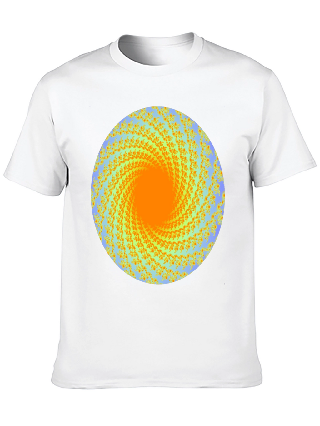 Abstract Swirl Graphic Print Crew Neck T-Shirt