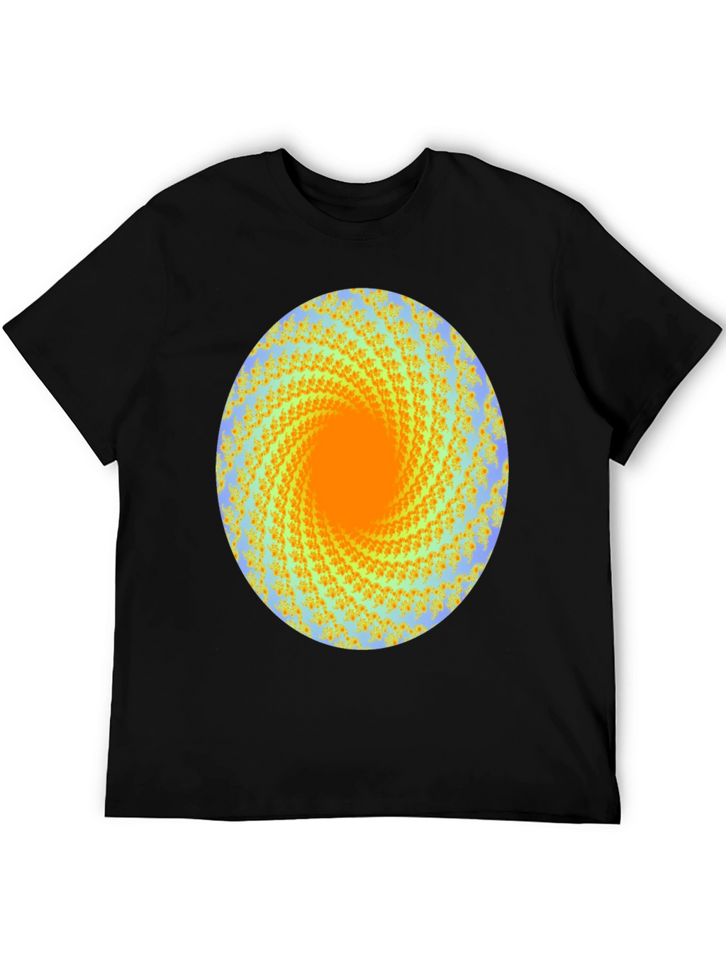 Abstract Swirl Graphic Print Crew Neck T-Shirt