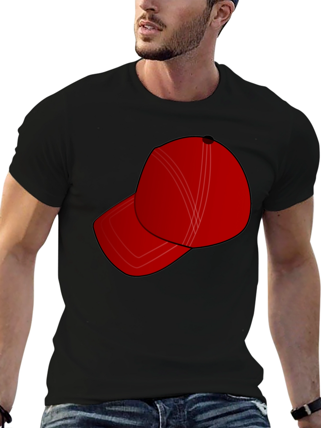 Red Hat Graphic Tee - Stylish & Casual