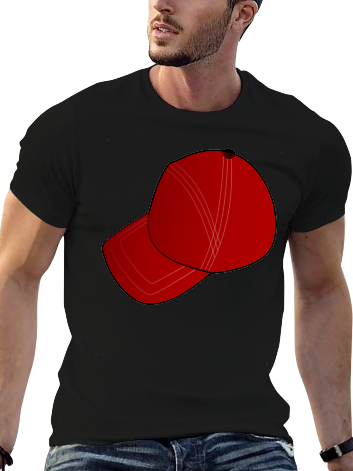 Red Hat Graphic Tee - Stylish & Casual