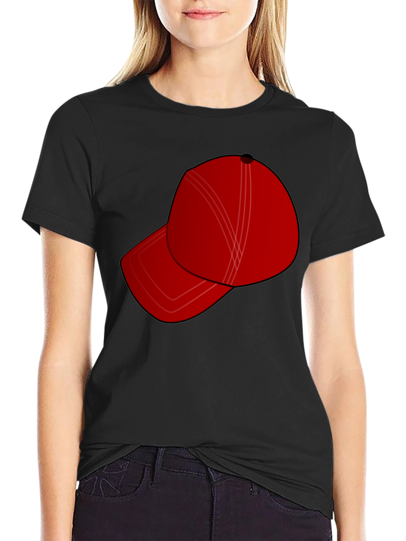 Red Hat Graphic Tee - Stylish & Casual