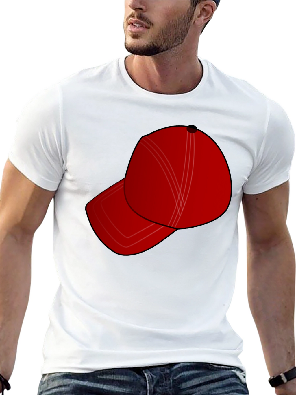 Red Hat Graphic Tee - Stylish & Casual