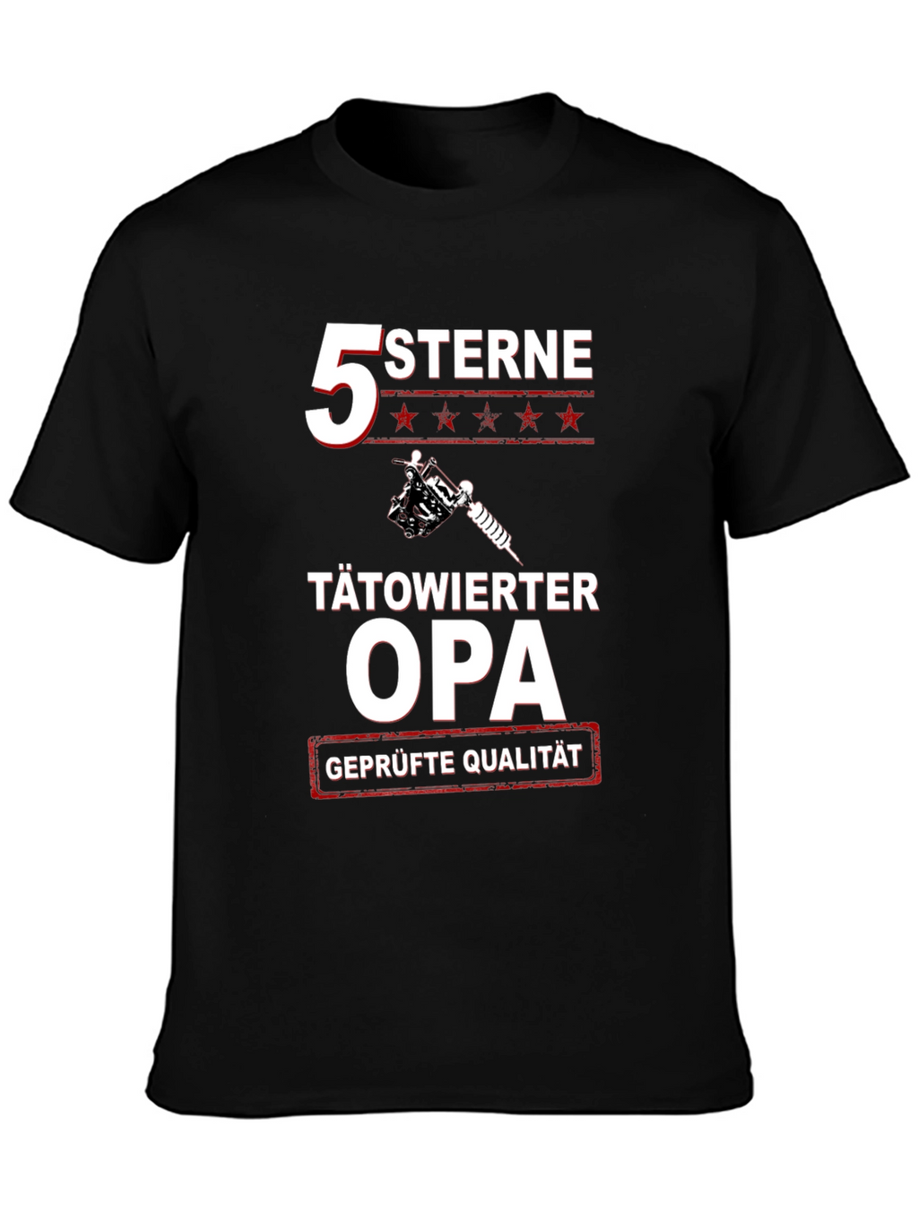 Tätowierter Opa T-Shirt - 5 Sterne Grandpa