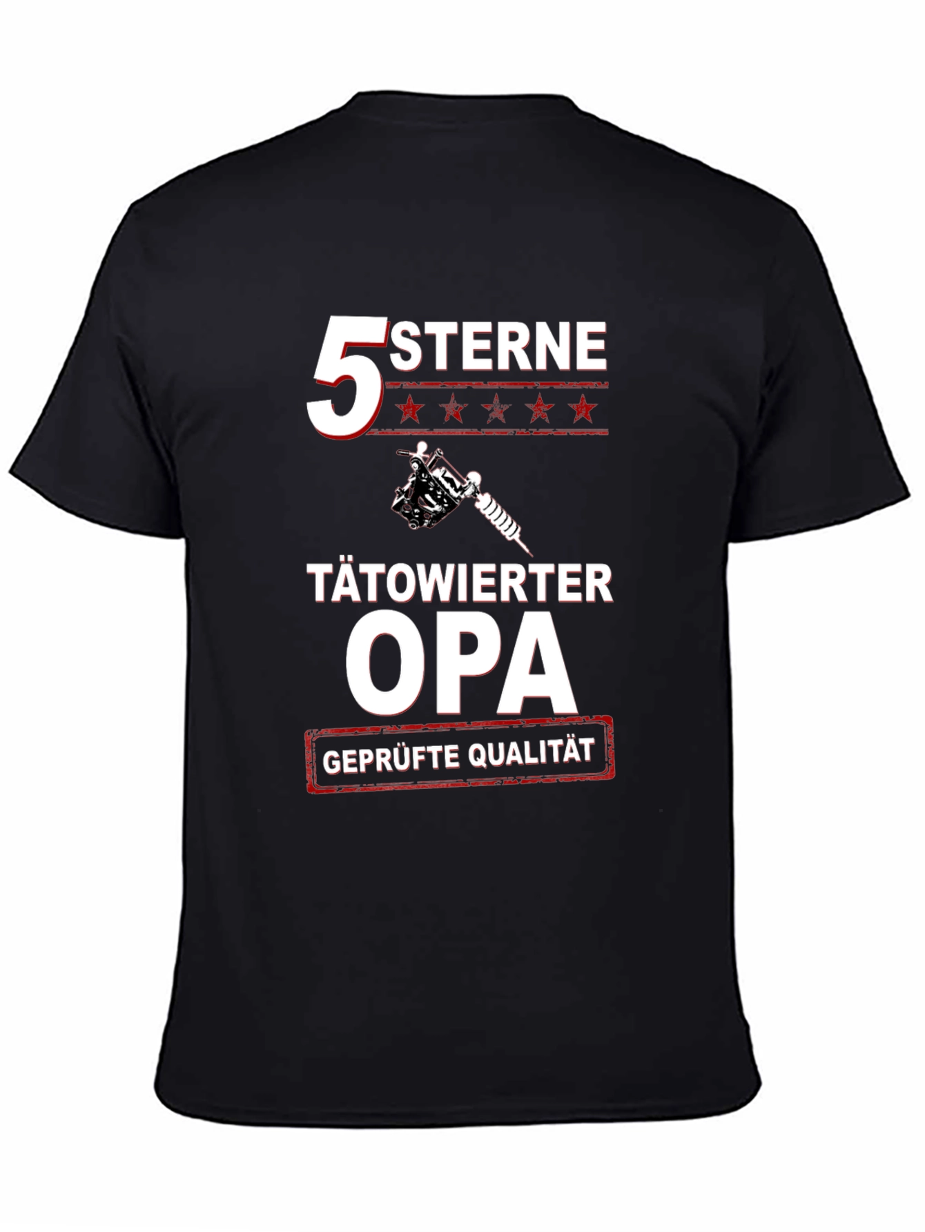 Tätowierter Opa T-Shirt - 5 Sterne Grandpa
