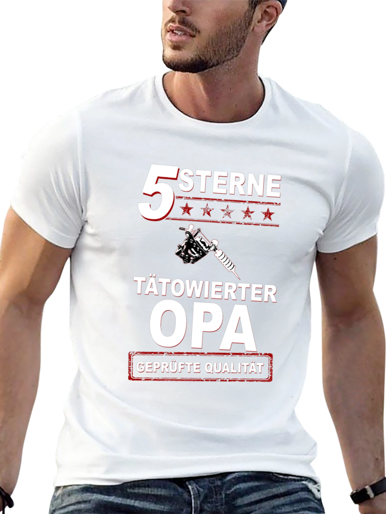 Tätowierter Opa T-Shirt - 5 Sterne Grandpa