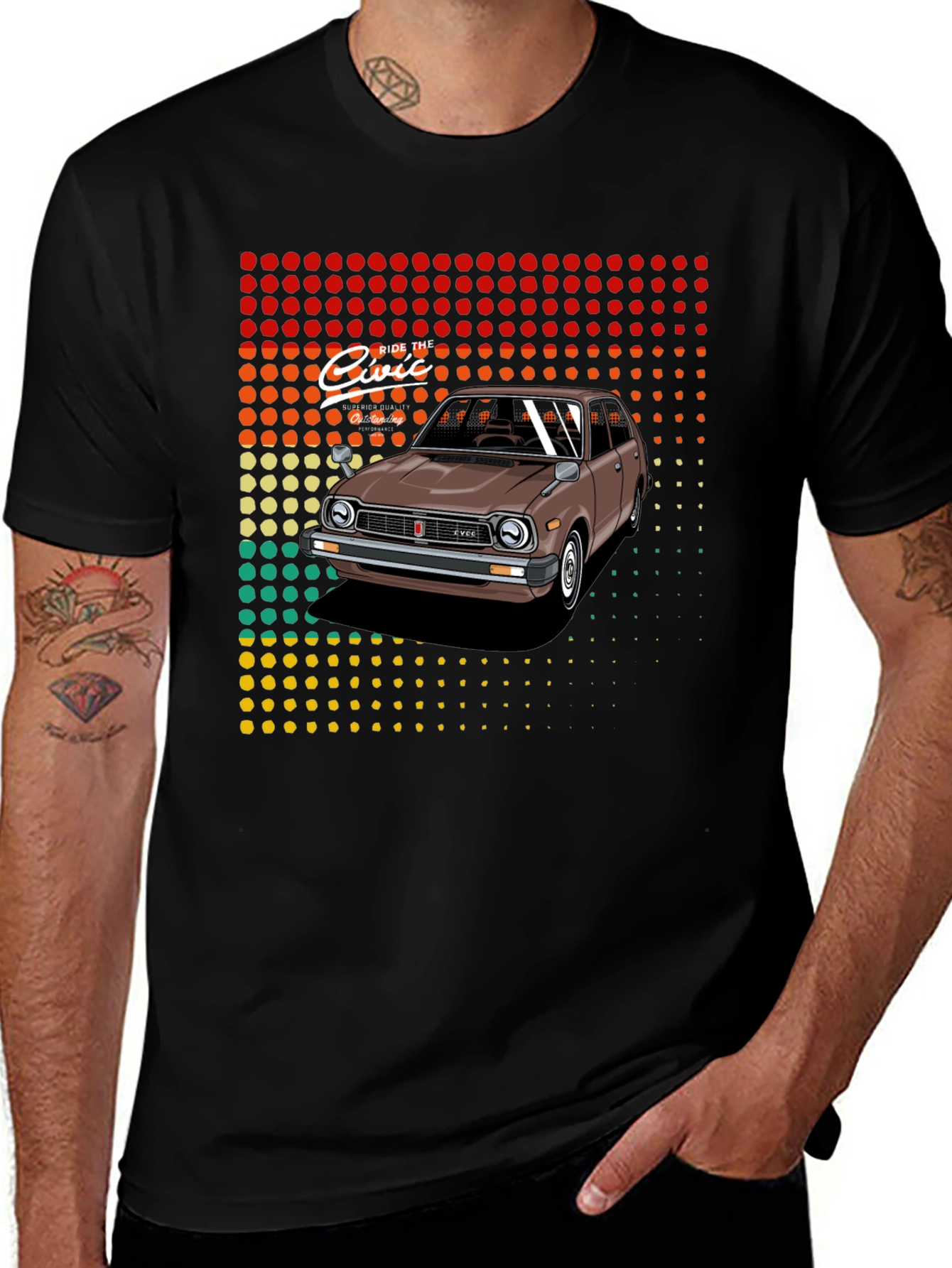 Retro Ride Civic T-Shirt