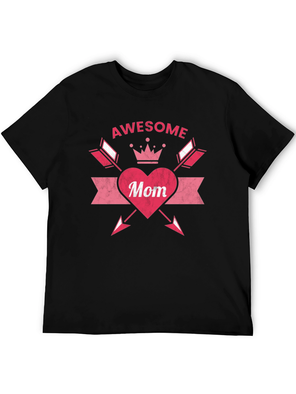 Awesome Mom Graphic T-Shirt - Black Cotton Tee