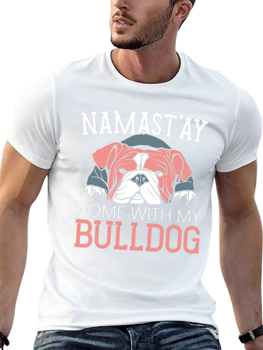 Namastay Home With My Bulldog T-Shirt
