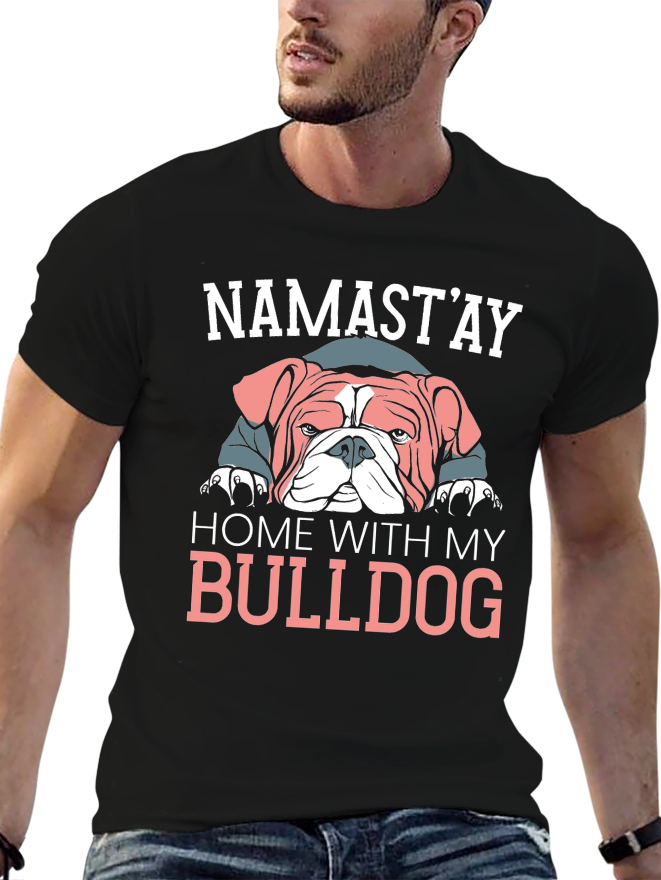 Namastay Home With My Bulldog T-Shirt