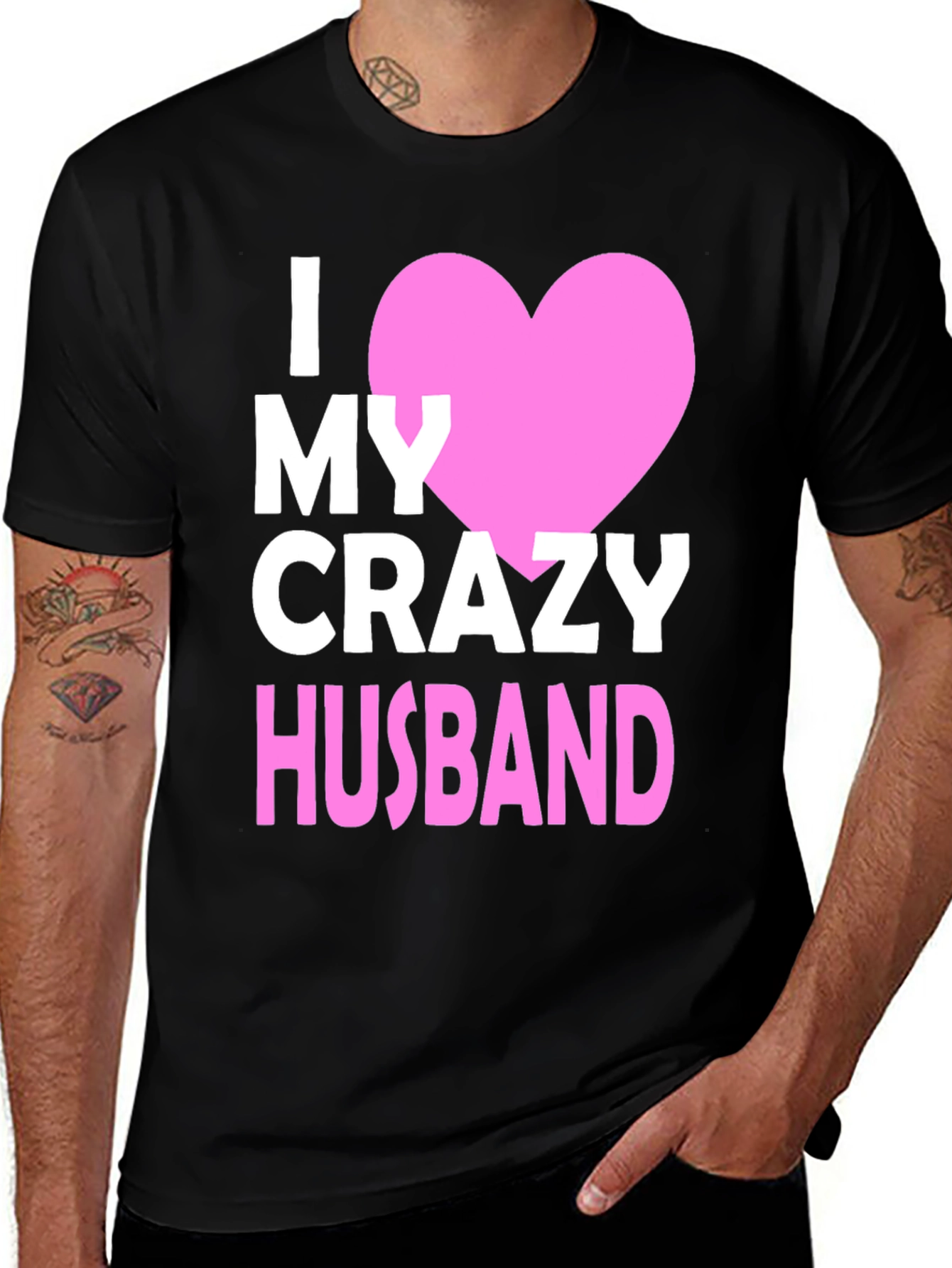 I Heart My Crazy Husband T-Shirt