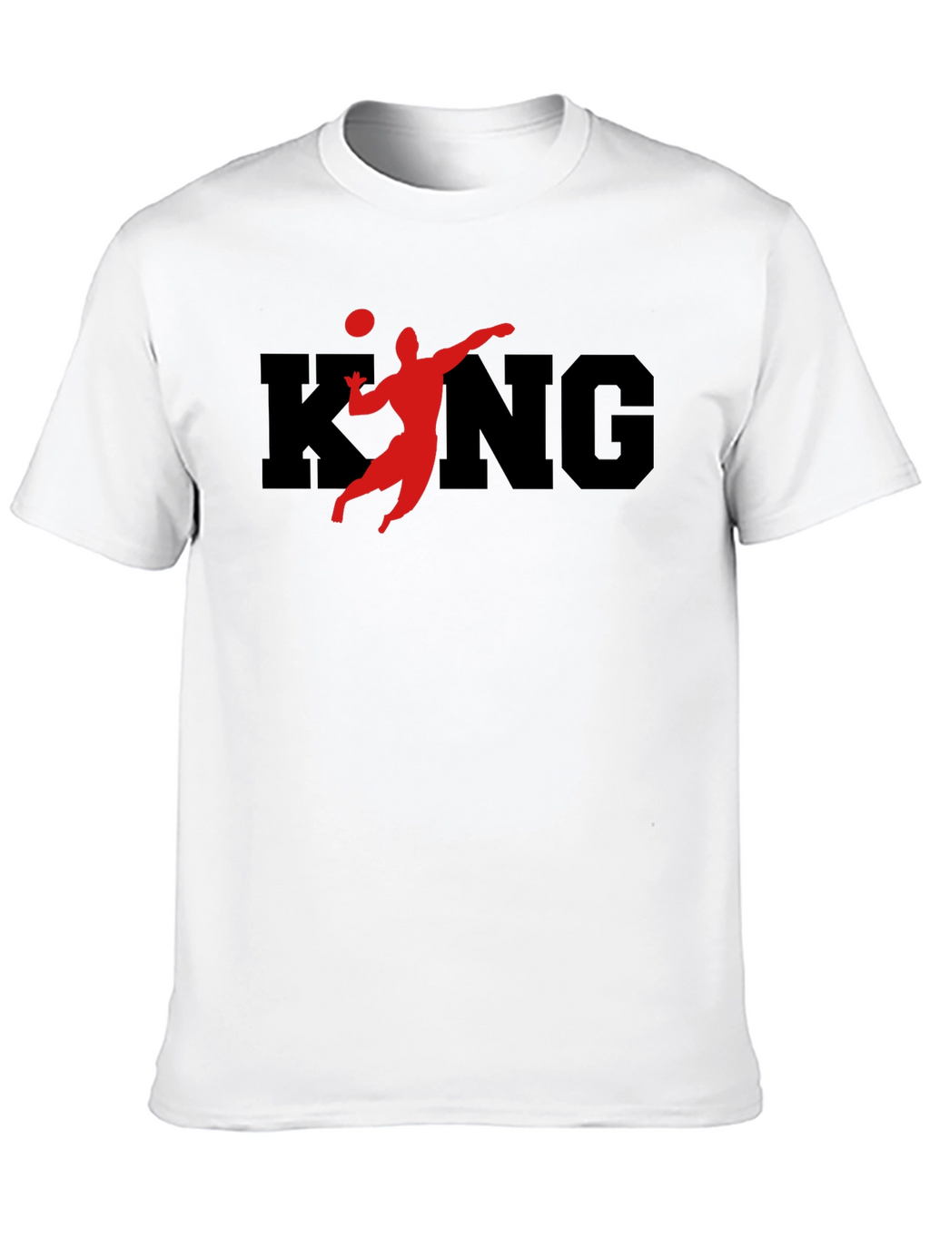 Volleyball King Black T-Shirt