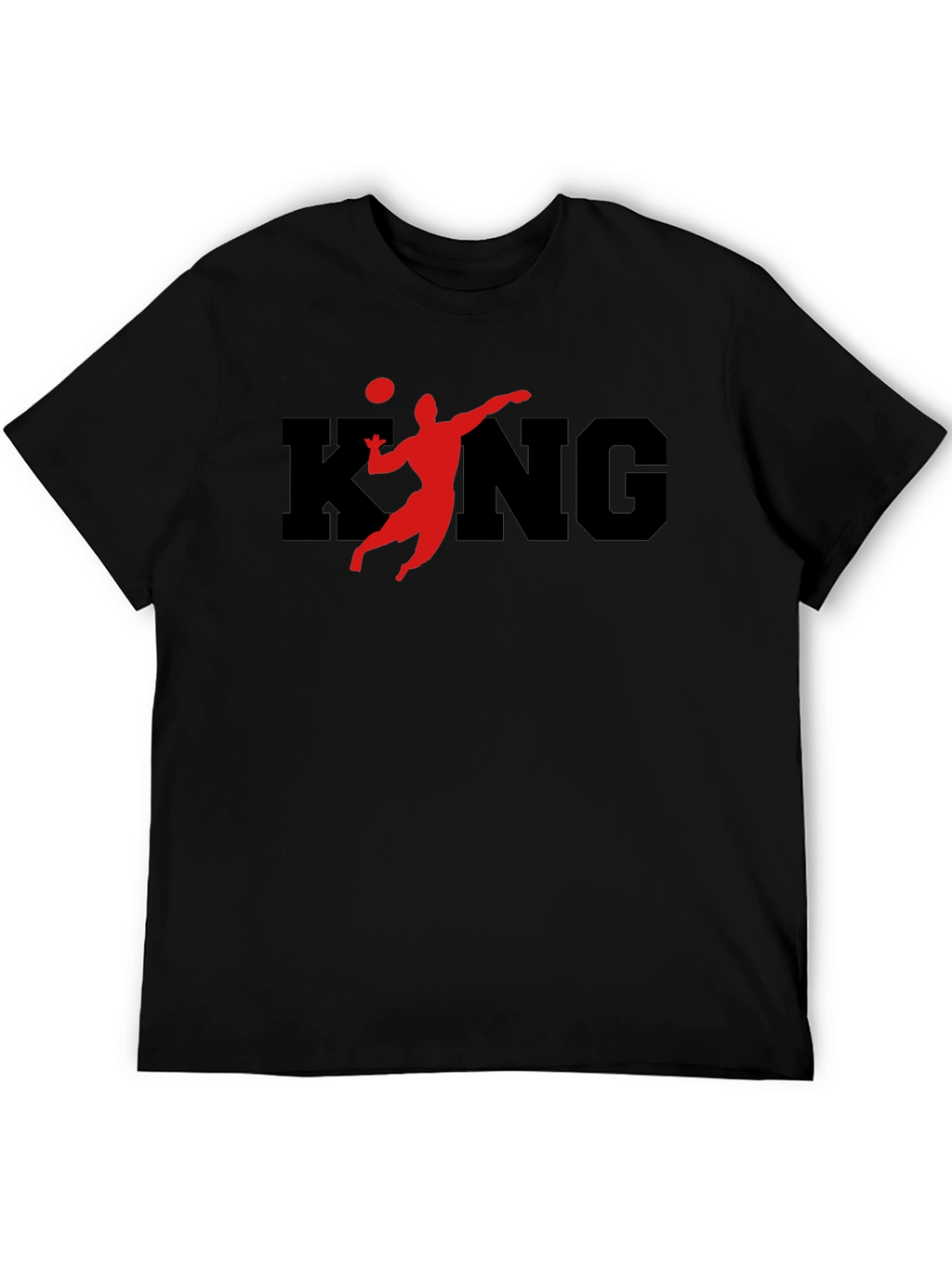 Volleyball King Black T-Shirt