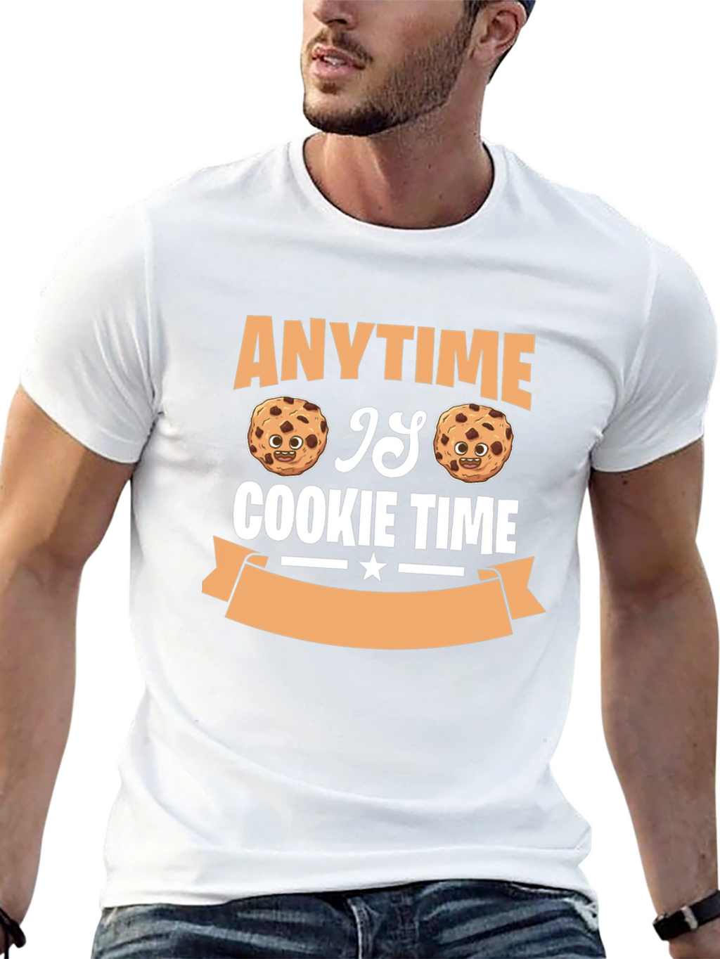 Anytime is Cookie Time Black T-Shirt