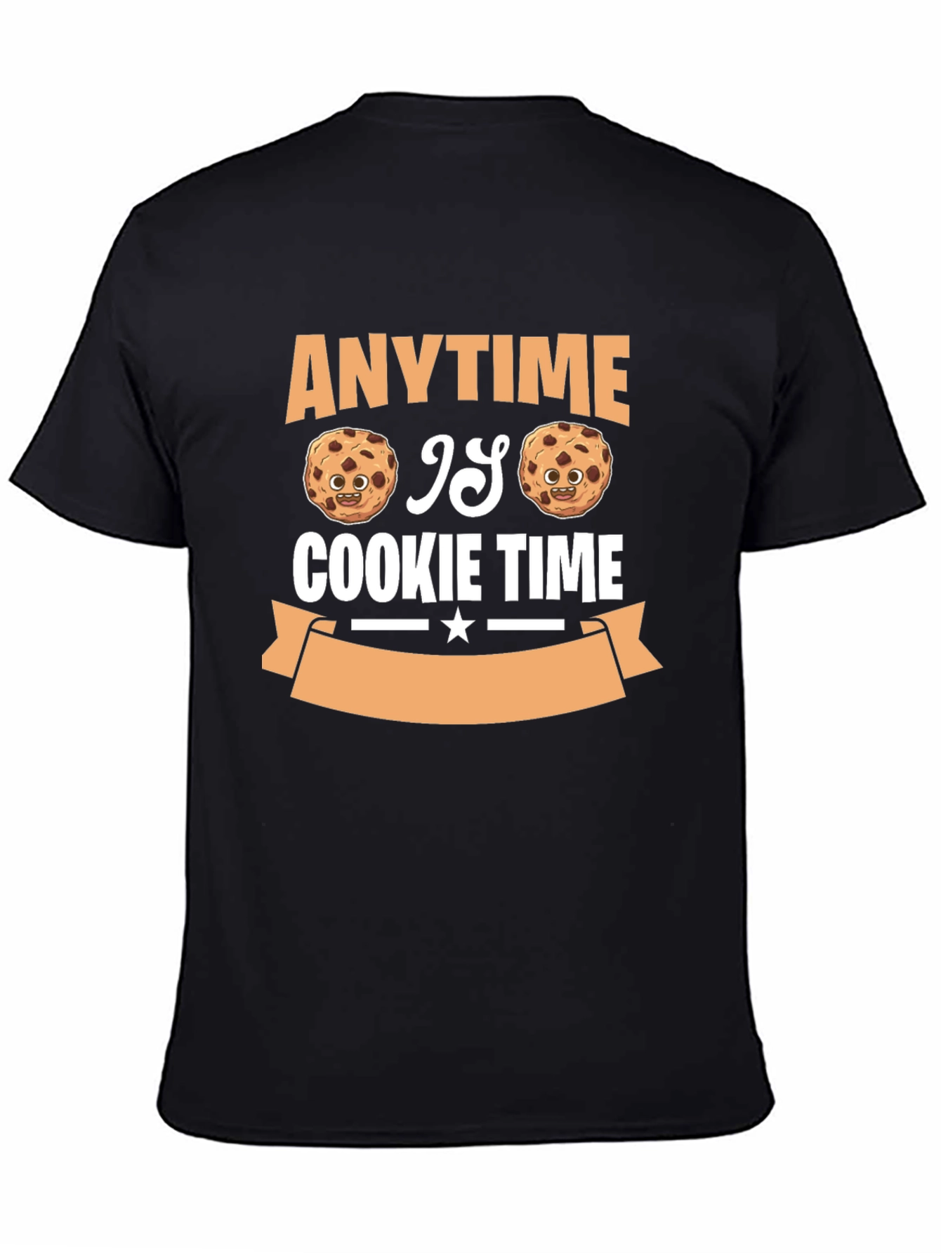 Anytime is Cookie Time Black T-Shirt