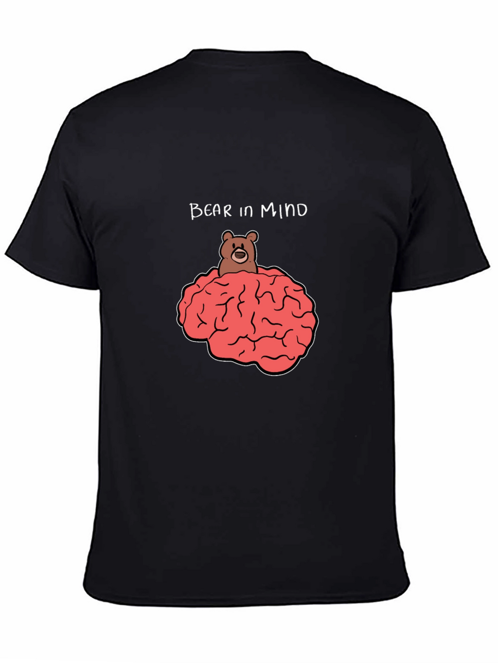 Bear In Mind Graphic T-Shirt - Black Cotton Tee