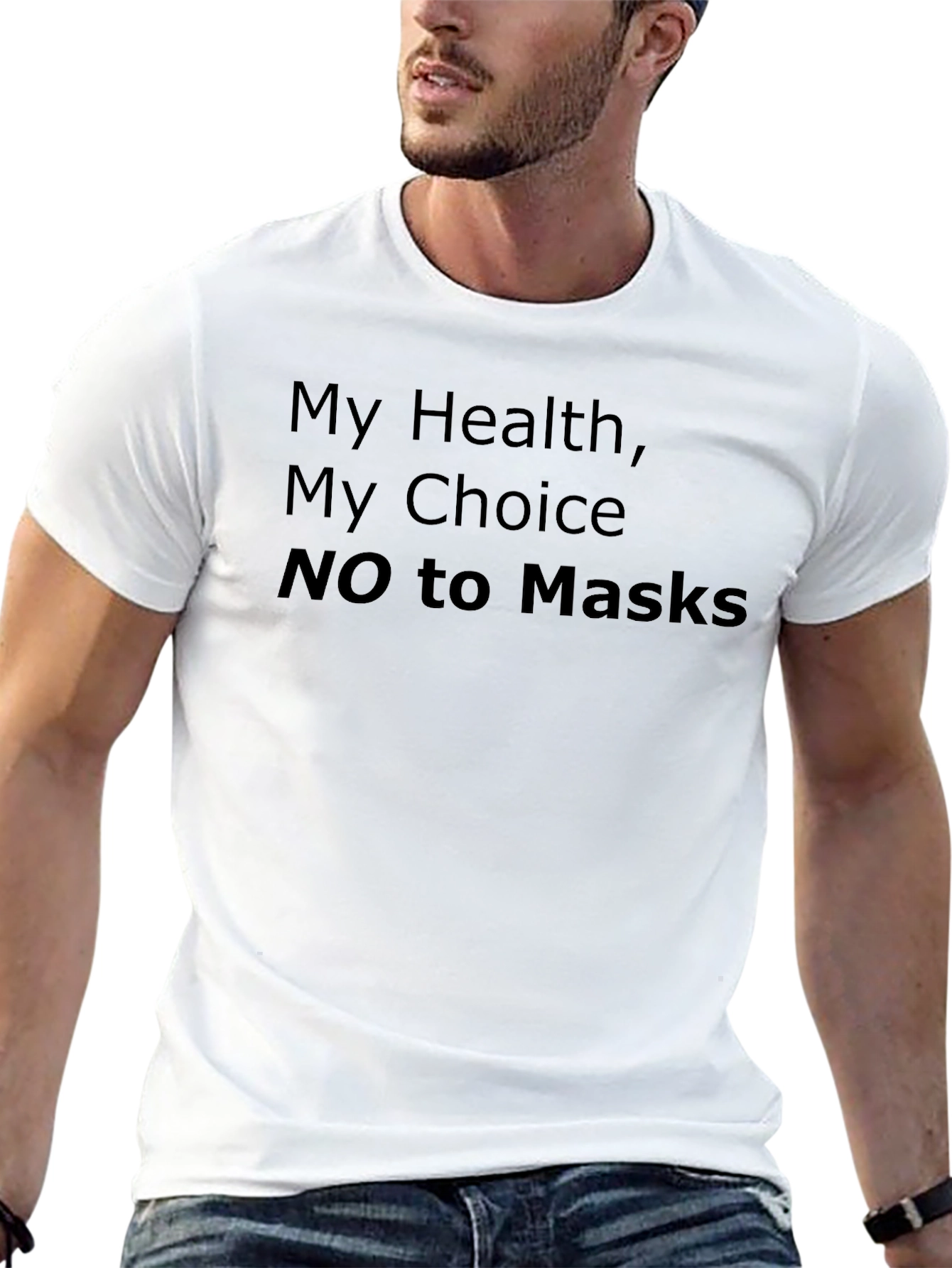 My Health My Choice NO to Masks Statement T-Shirt