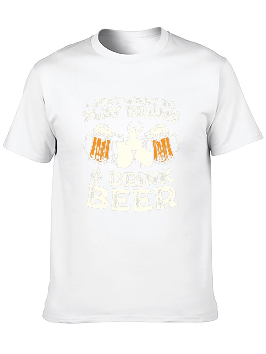 Play Drums & Drink Beer Graphic T-Shirt