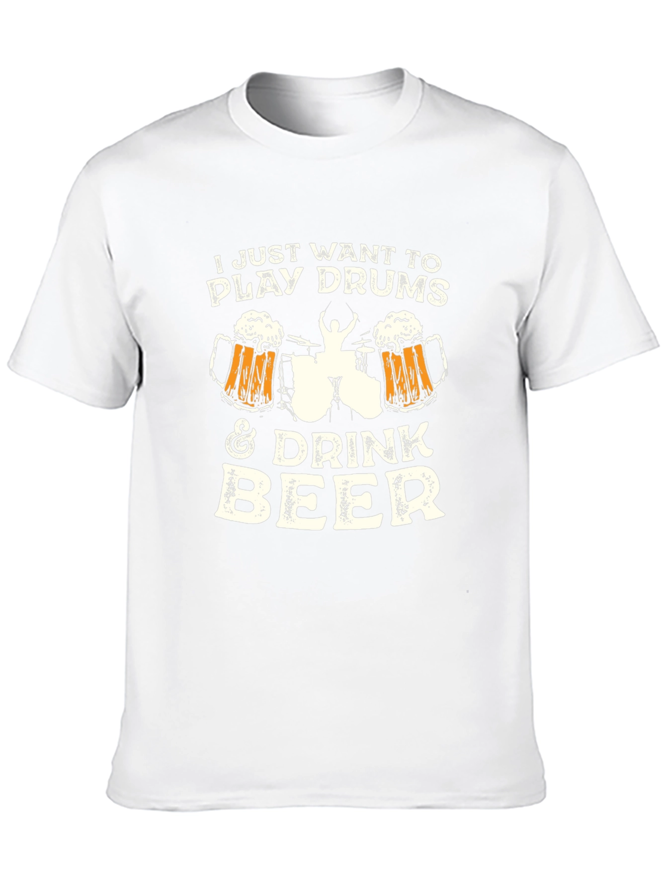 Play Drums & Drink Beer Graphic T-Shirt