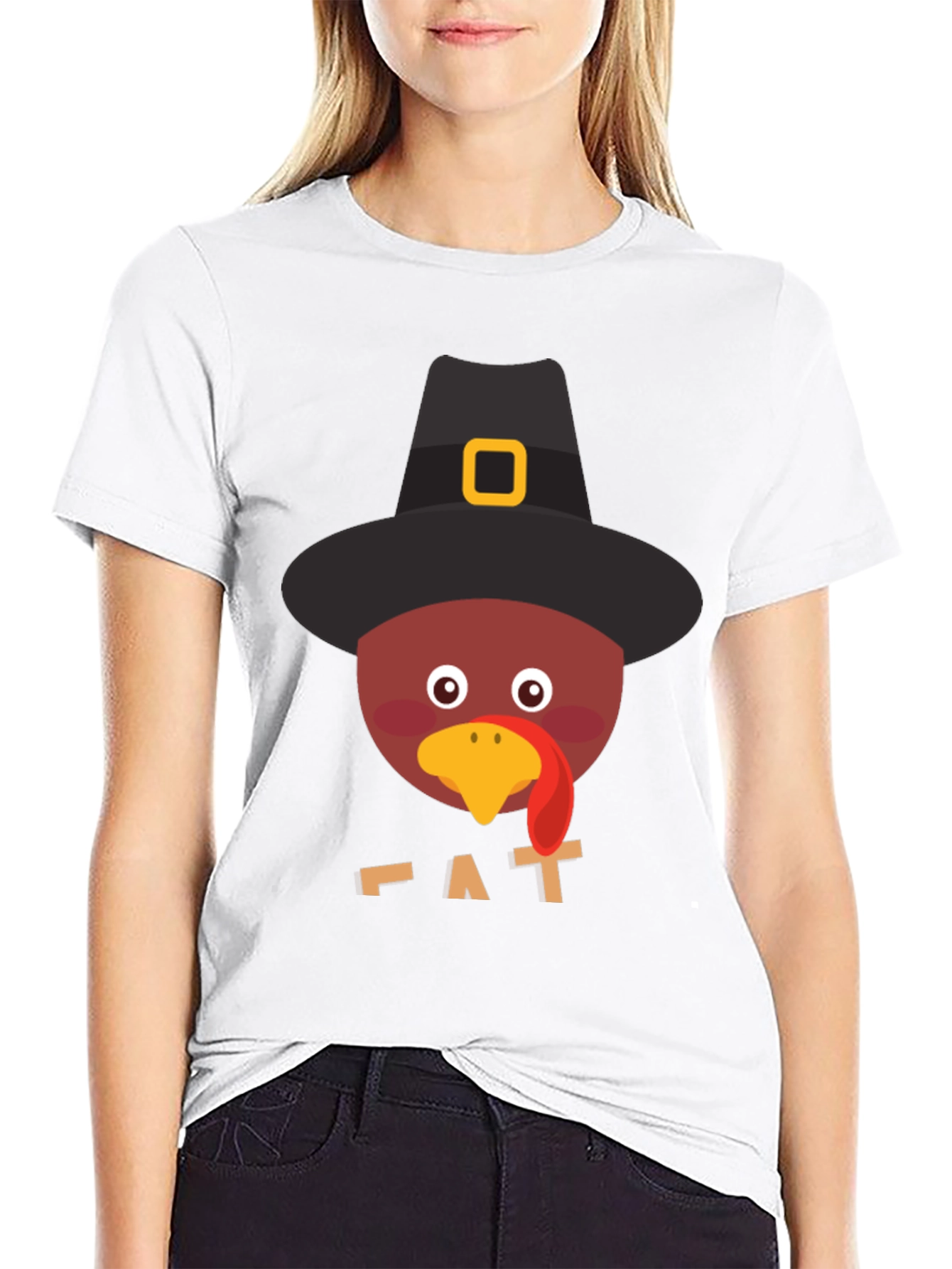 Thanksgiving Turkey Pilgrim Hat T-Shirt