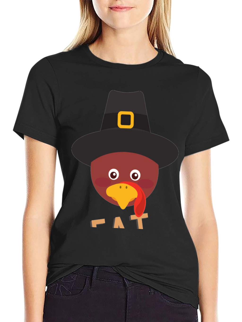 Thanksgiving Turkey Pilgrim Hat T-Shirt