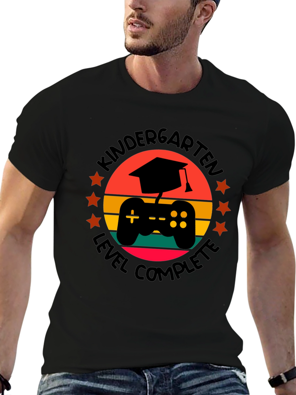 Kindergarten Level Complete Gaming Graduation T-Shirt