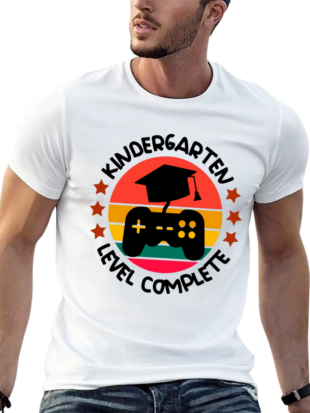 Kindergarten Level Complete Gaming Graduation T-Shirt