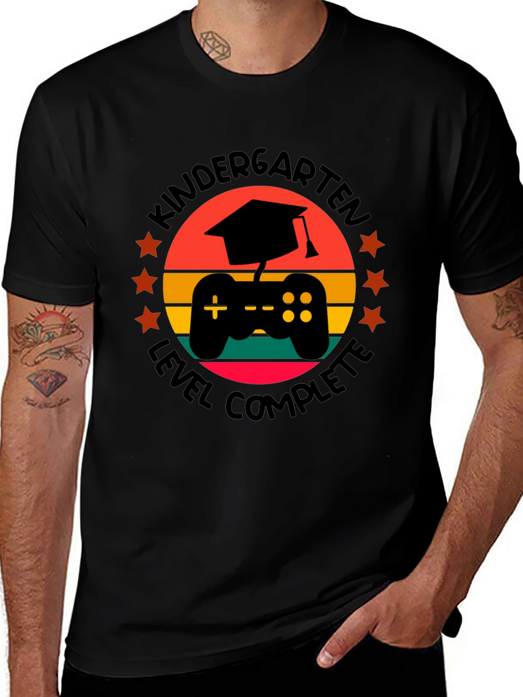Kindergarten Level Complete Gaming Graduation T-Shirt