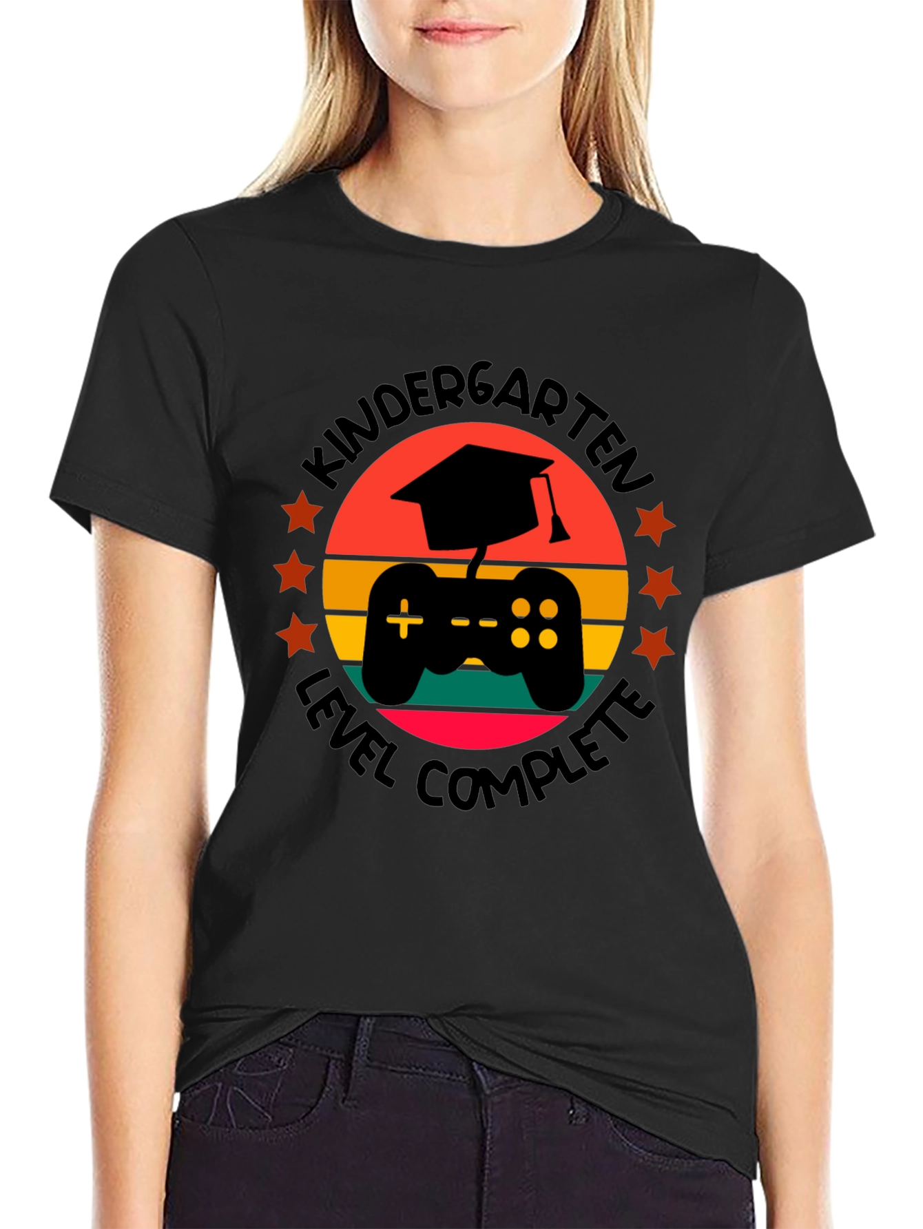 Kindergarten Level Complete Gaming Graduation T-Shirt