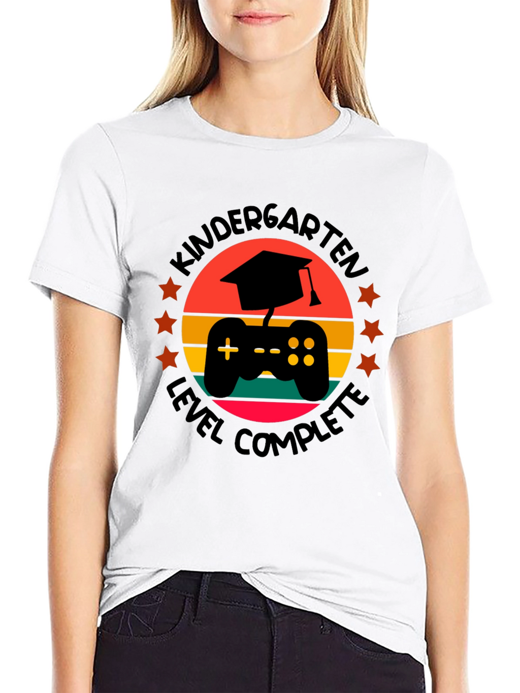 Kindergarten Level Complete Gaming Graduation T-Shirt