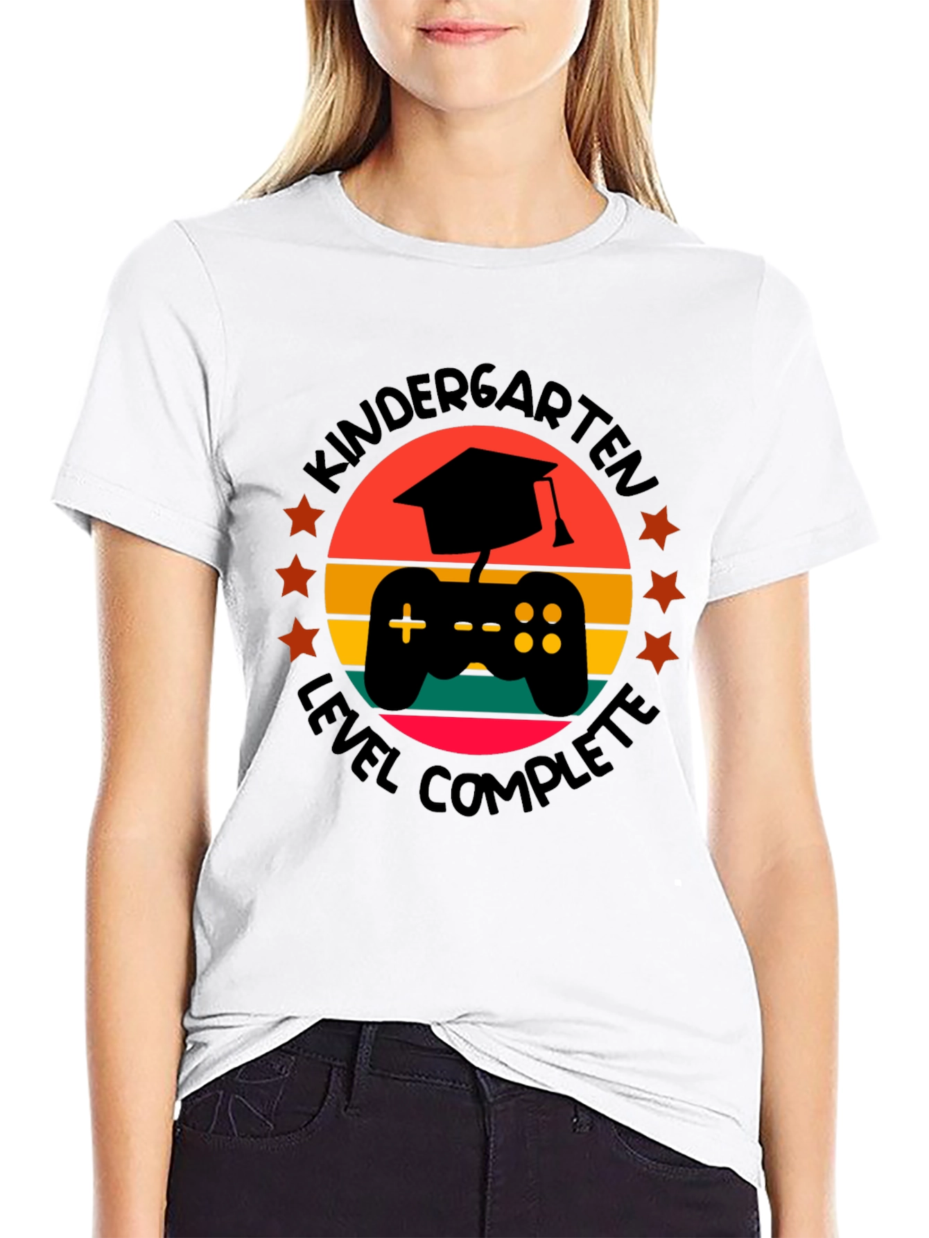 Kindergarten Level Complete Gaming Graduation T-Shirt