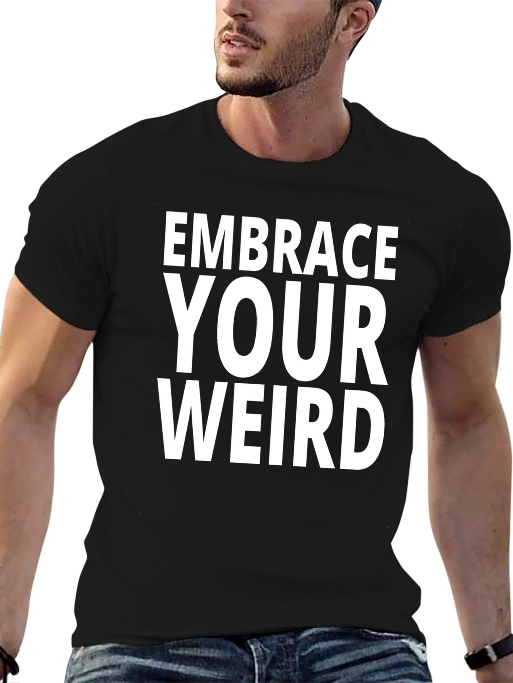 Embrace Your Weird T-Shirt - Black Graphic Tee