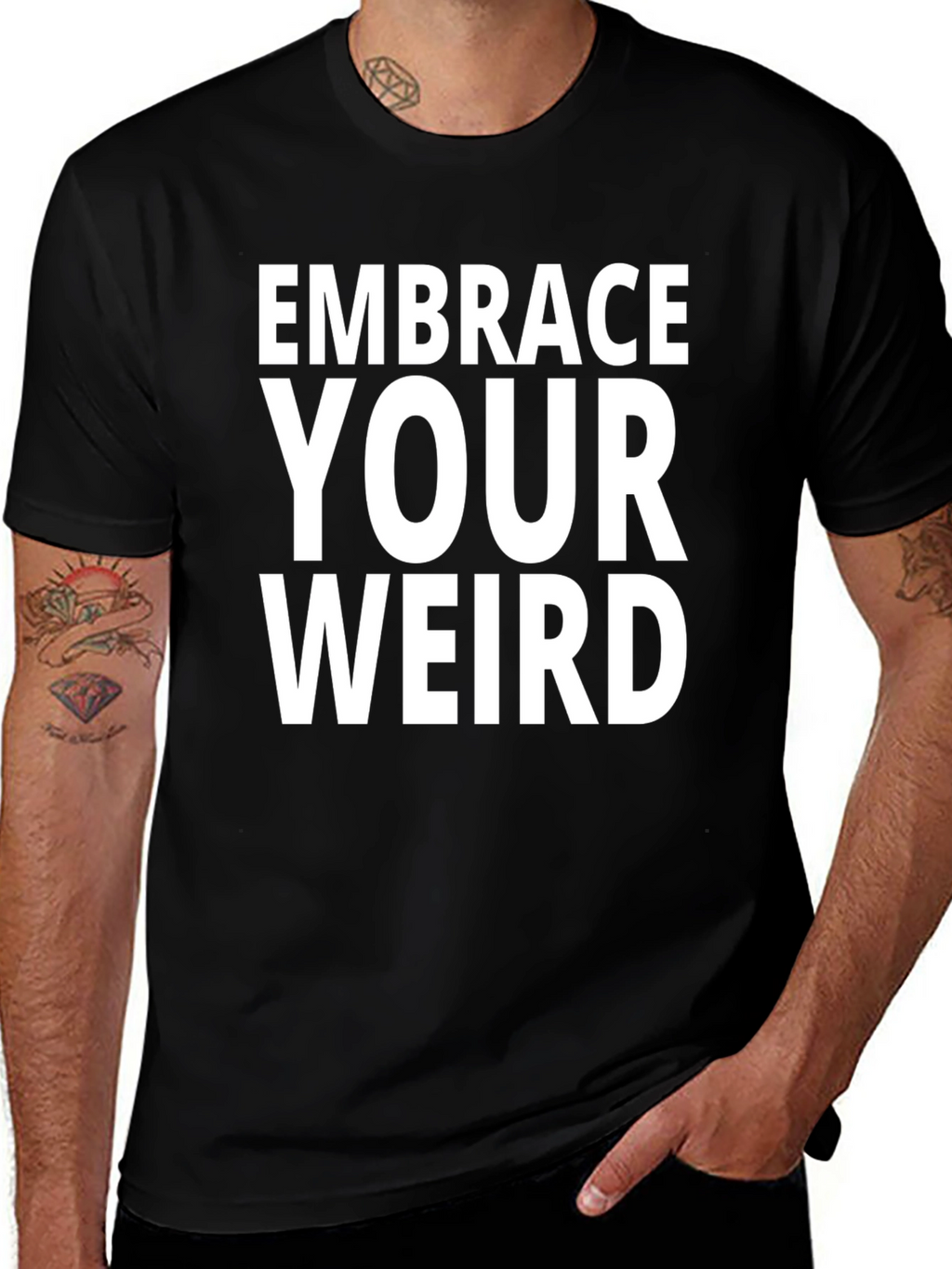 Embrace Your Weird T-Shirt - Black Graphic Tee