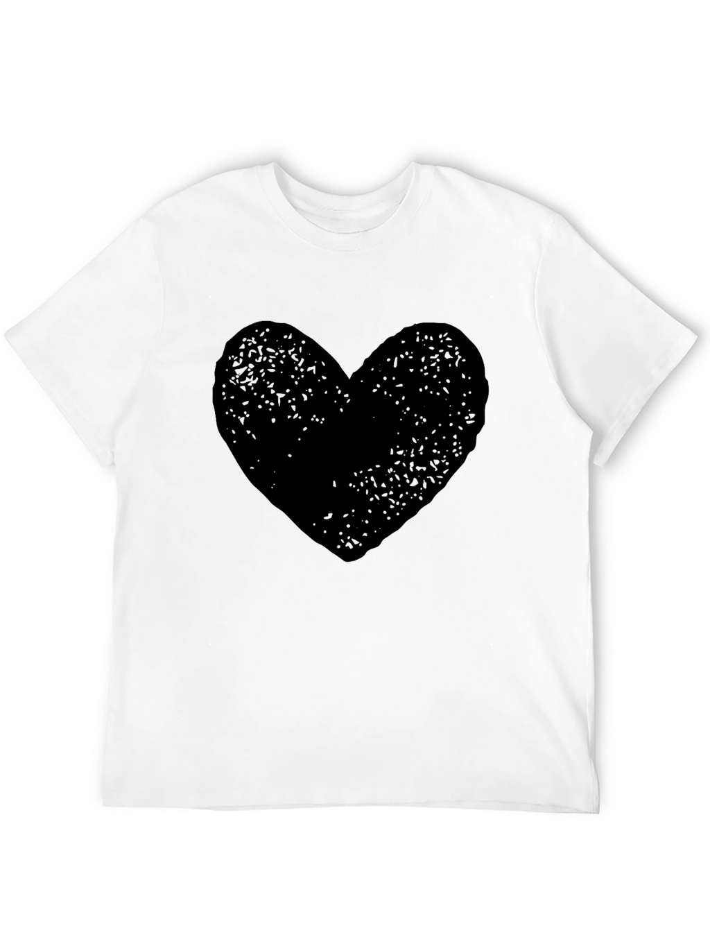 Black Heart Graphic Tee - Soft Cotton Comfort