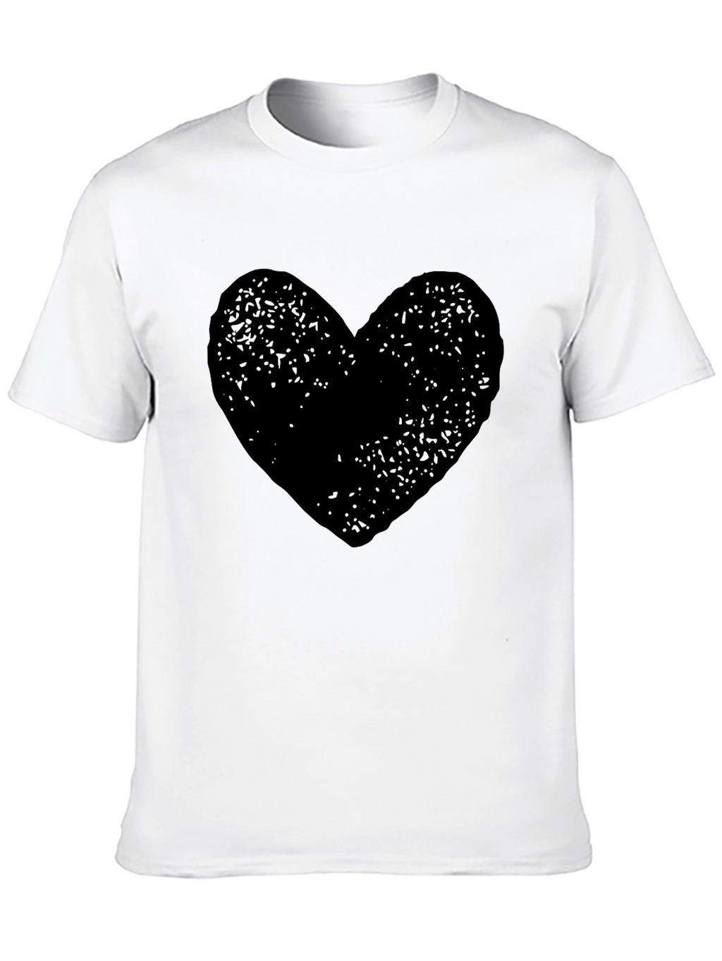 Black Heart Graphic Tee - Soft Cotton Comfort