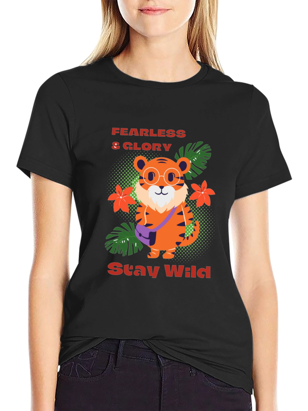 Funky Tiger T-Shirt - Fearless & Wild Design