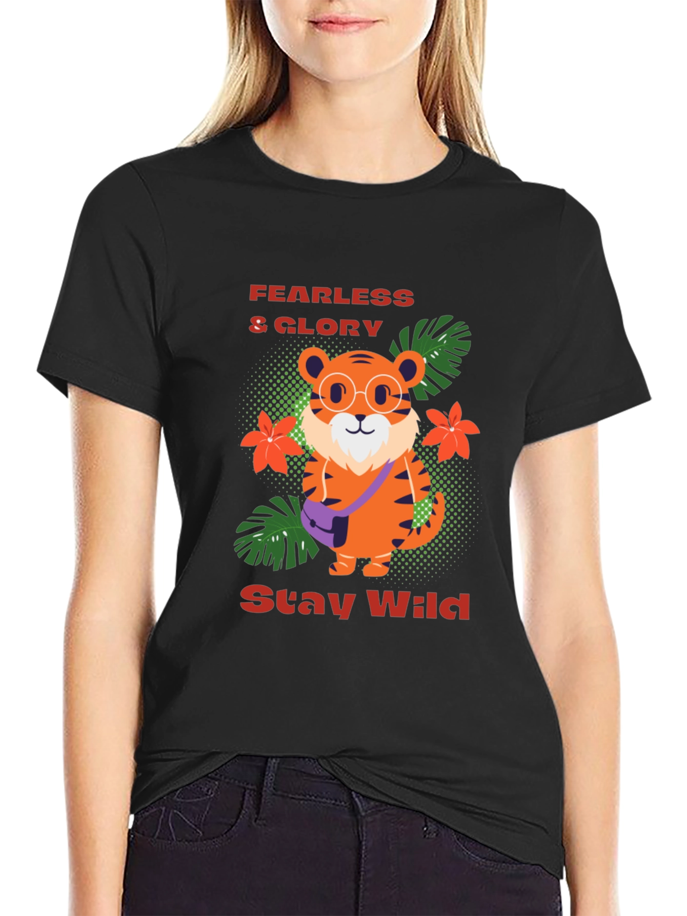 Funky Tiger T-Shirt - Fearless & Wild Design
