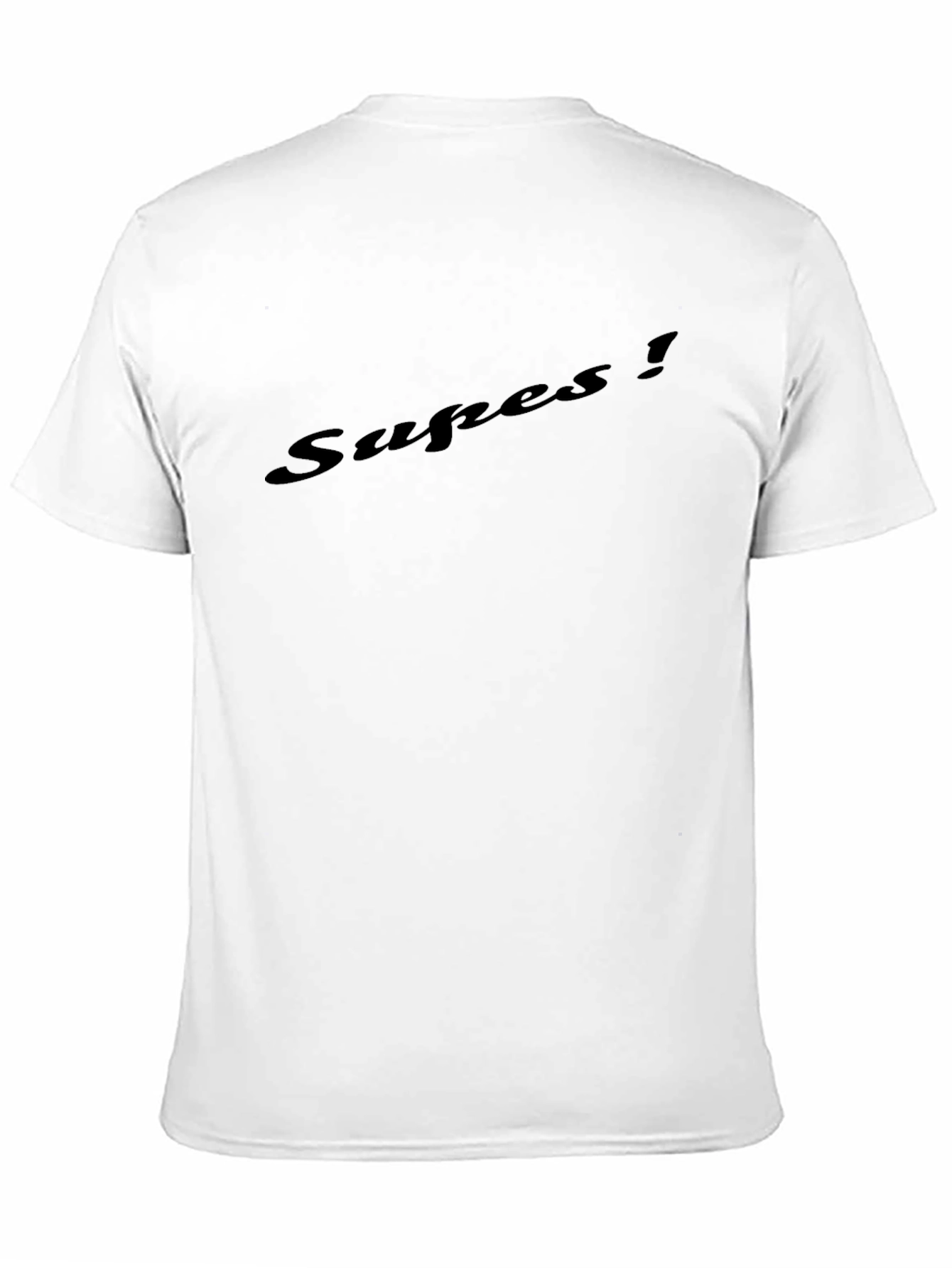 Mens Black Graphic T-Shirt - Supes!