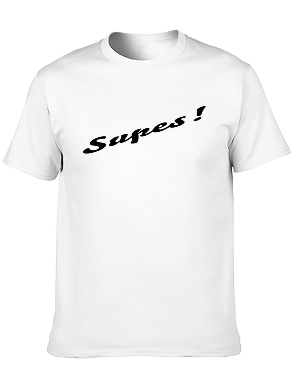 Mens Black Graphic T-Shirt - Supes!
