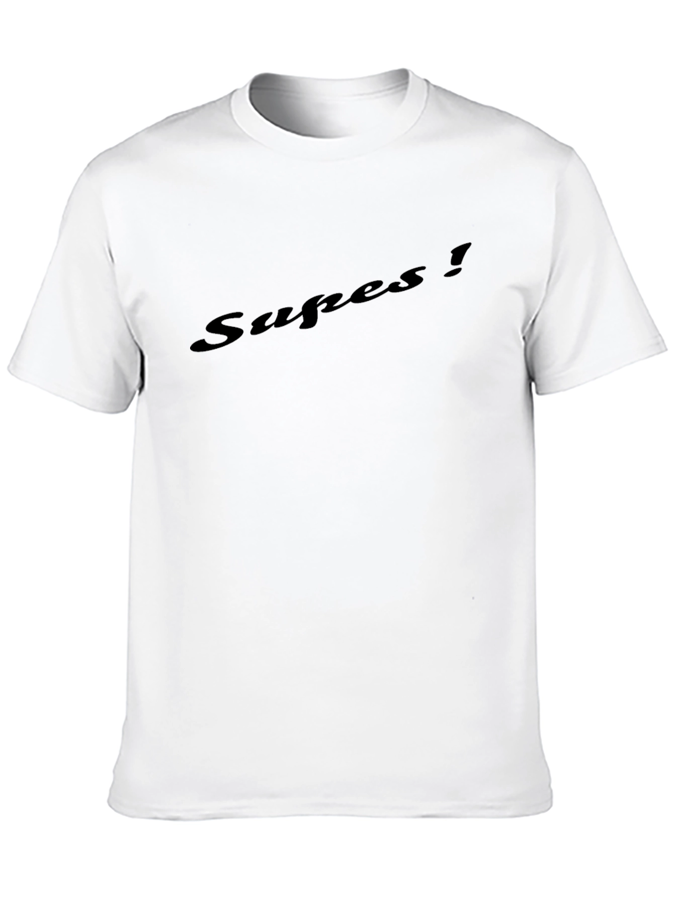 Mens Black Graphic T-Shirt - Supes!