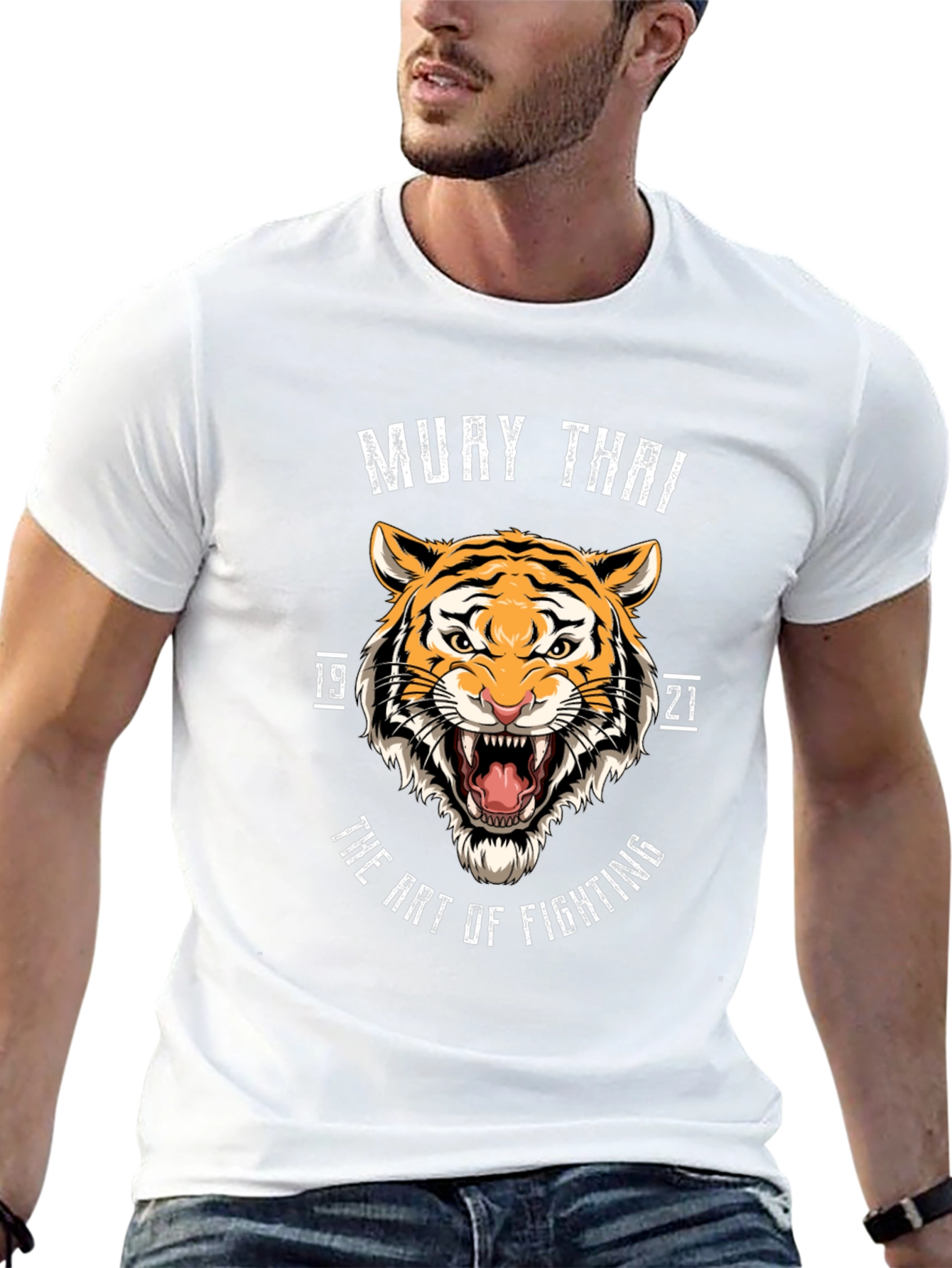 Muay Thai Tiger Black T-Shirt