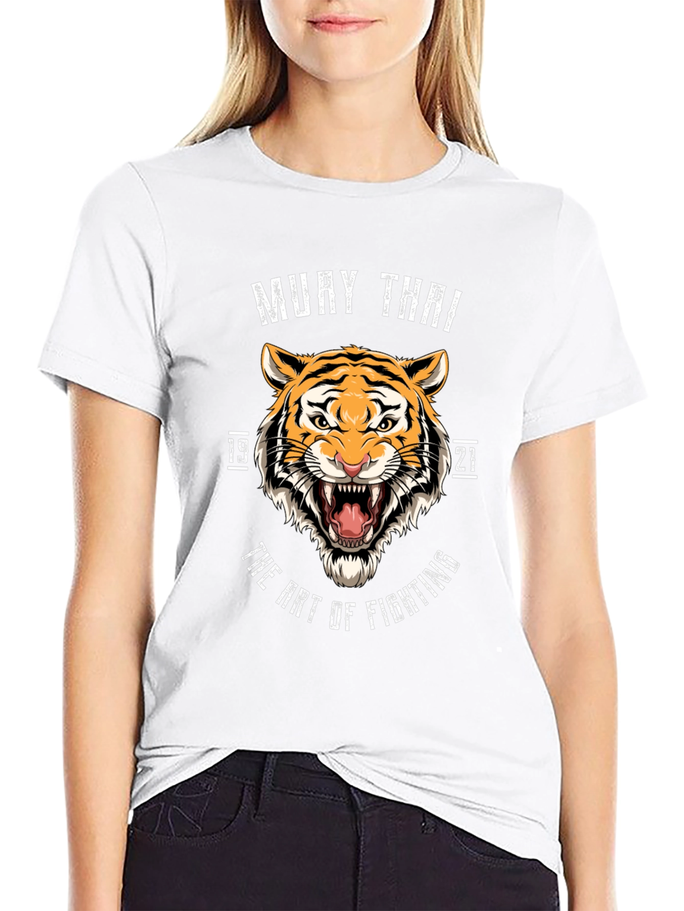 Muay Thai Tiger Black T-Shirt