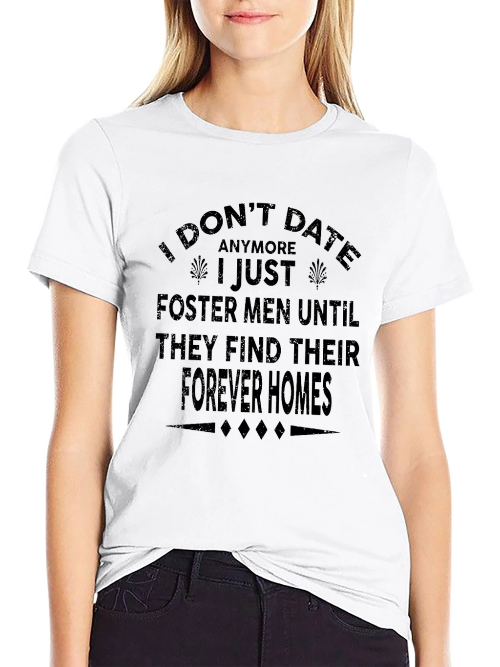 Funny Black T-Shirt - I Dont Date Anymore