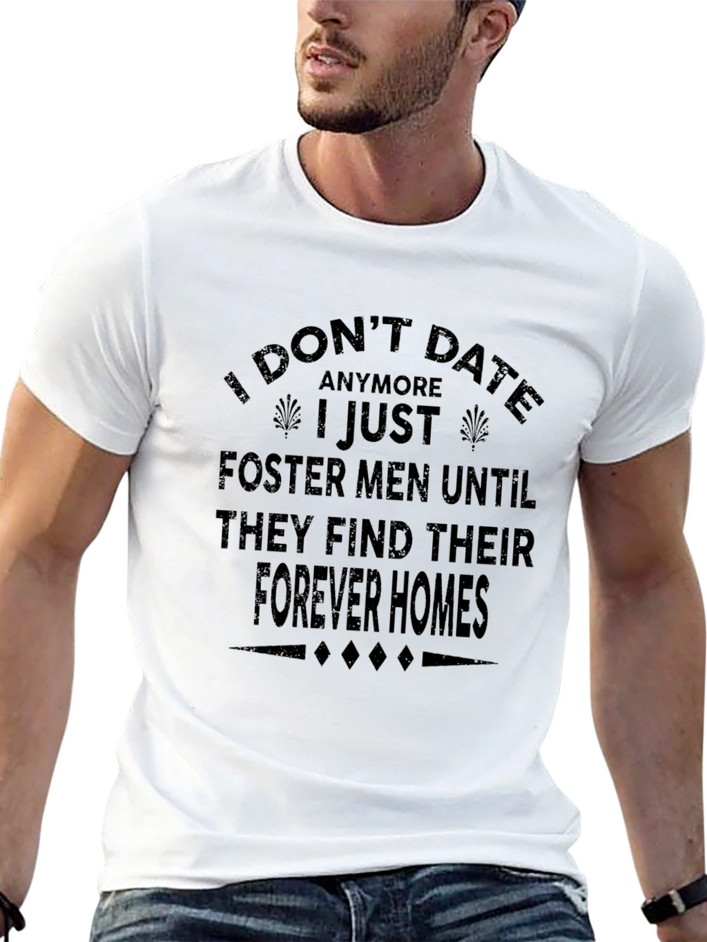 Funny Black T-Shirt - I Dont Date Anymore
