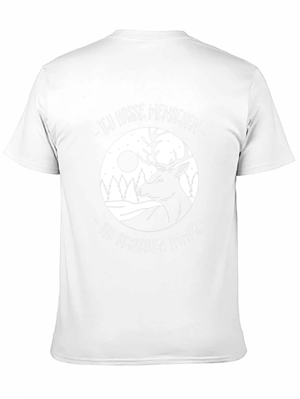 Mens I Hate People Deer Graphic Tee
