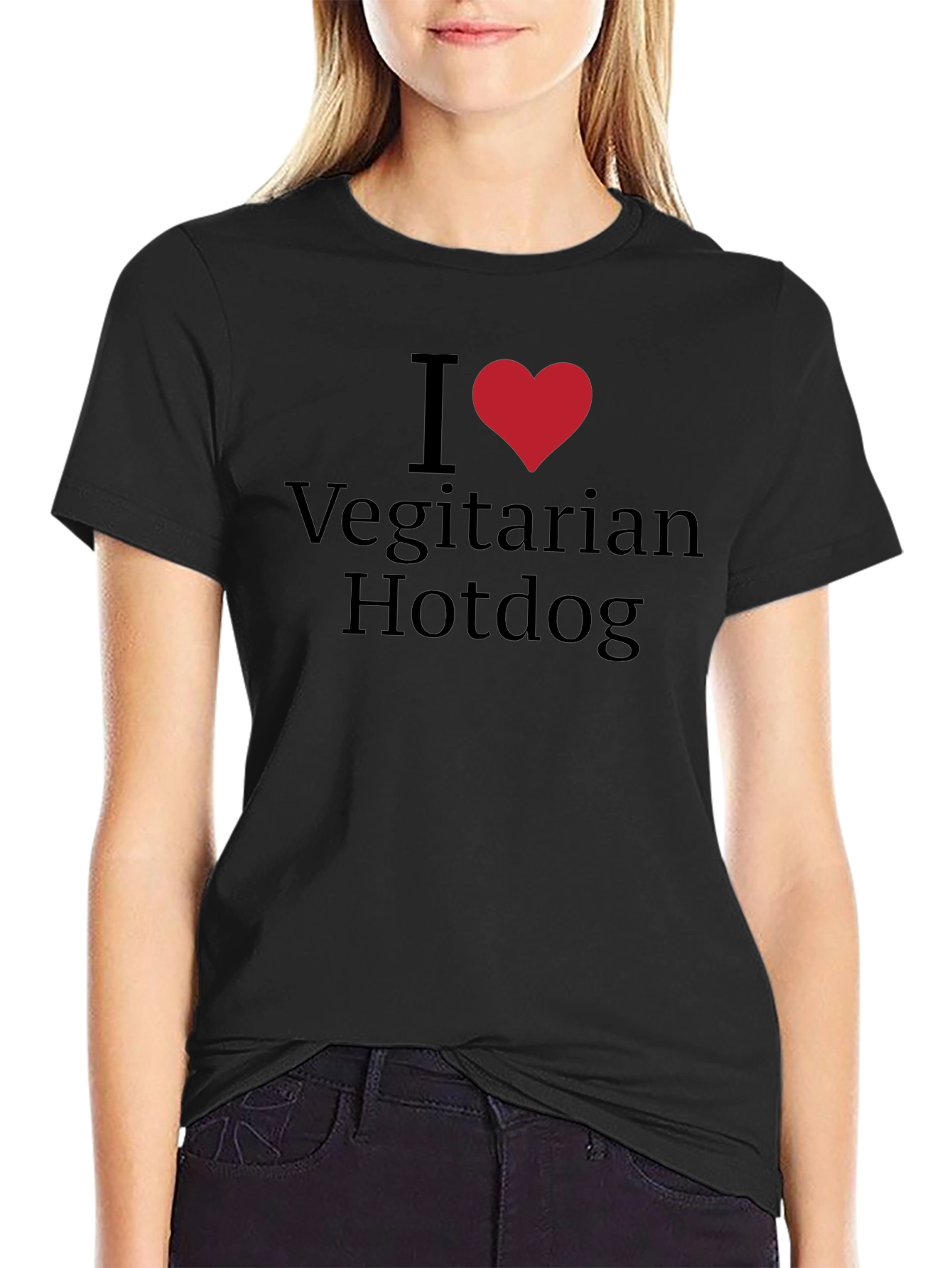 I Love Vegetarian Hotdogs T-Shirt - Classic Tee