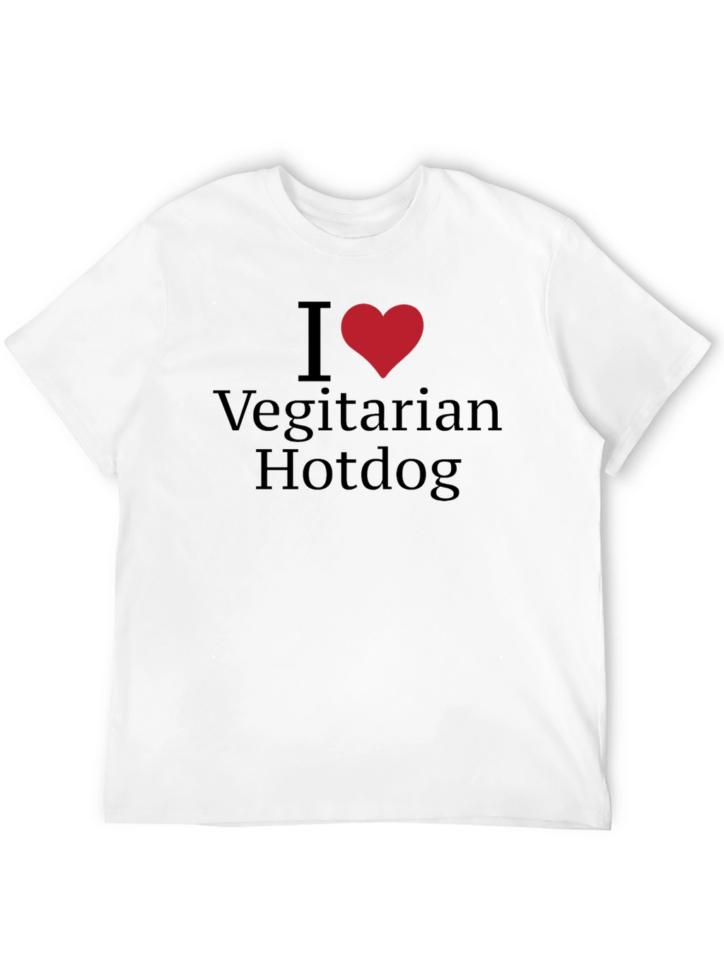 I Love Vegetarian Hotdogs T-Shirt - Classic Tee