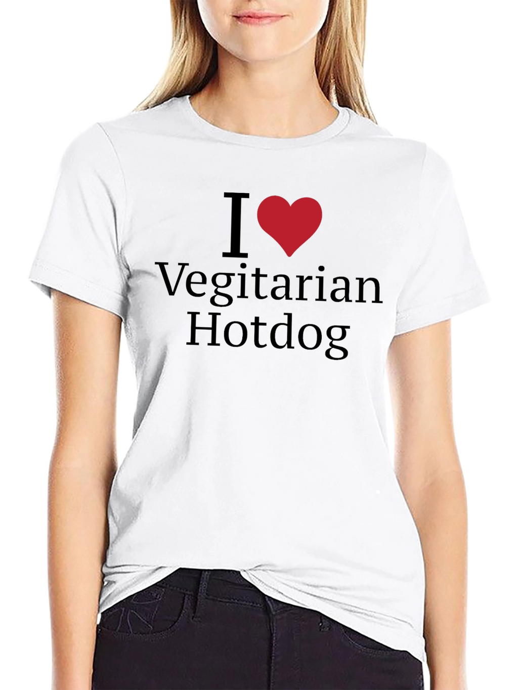 I Love Vegetarian Hotdogs T-Shirt - Classic Tee
