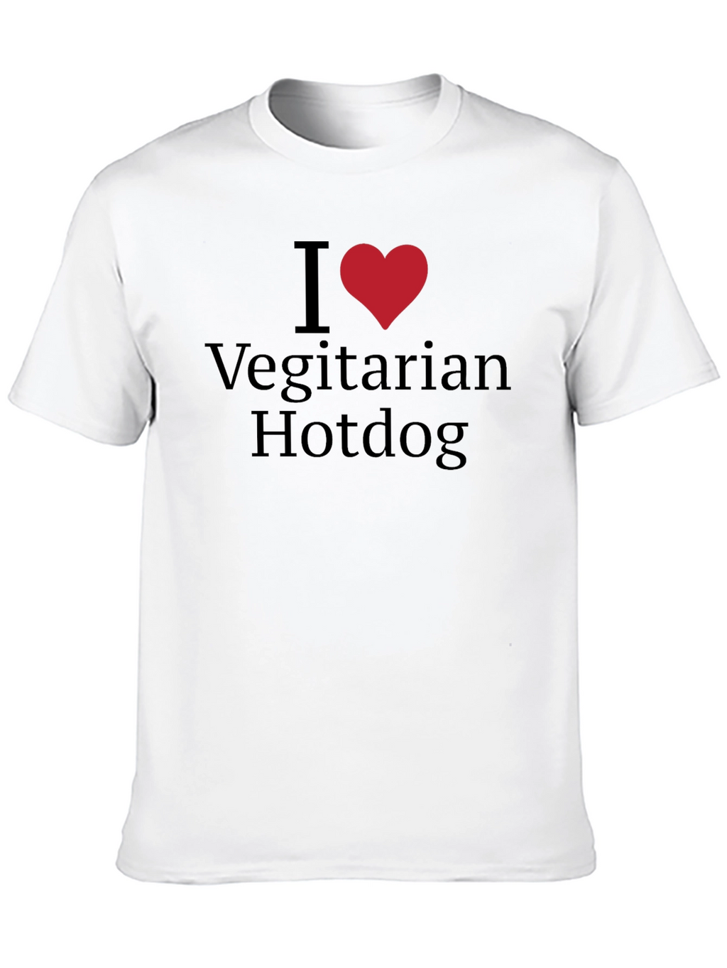I Love Vegetarian Hotdogs T-Shirt - Classic Tee