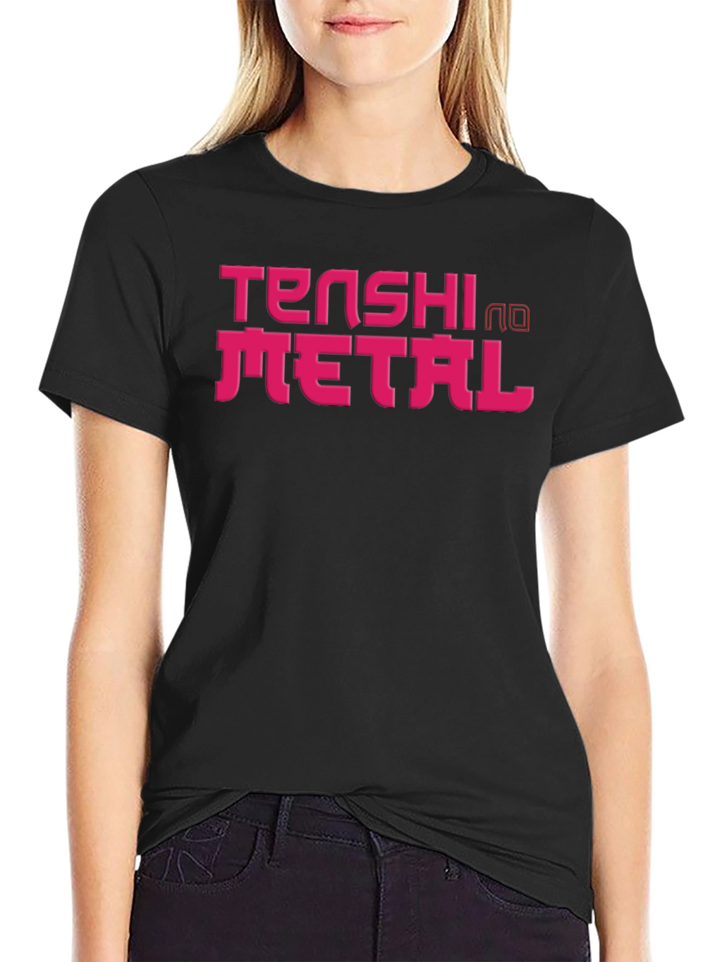 Tenshi No Metal Graphic Tee - Black T-Shirt