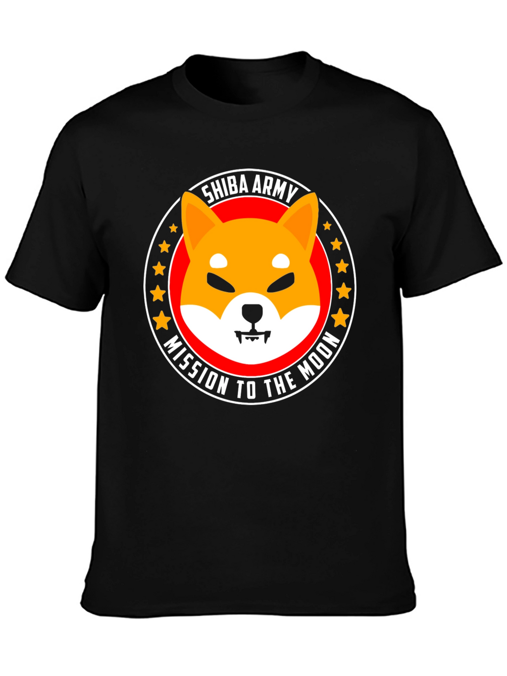 Shiba Army Mission to the Moon Graphic T-Shirt